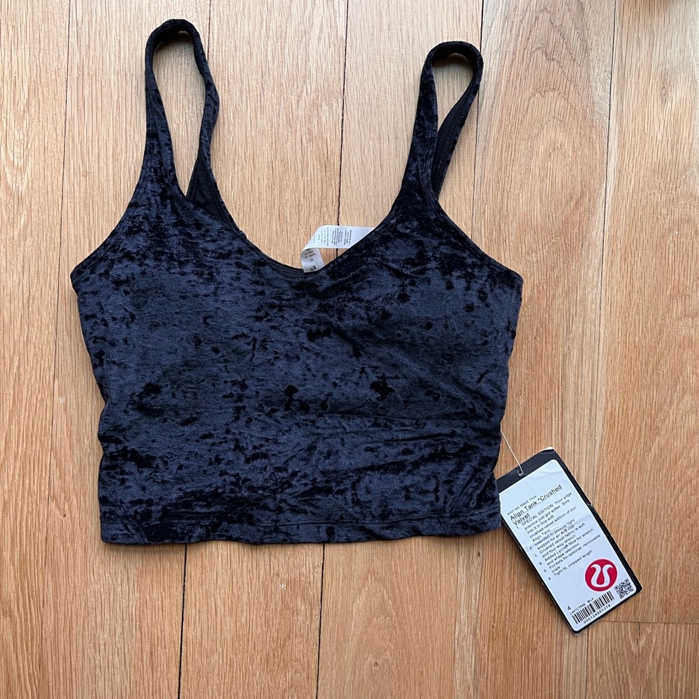 Align tank - black velvet